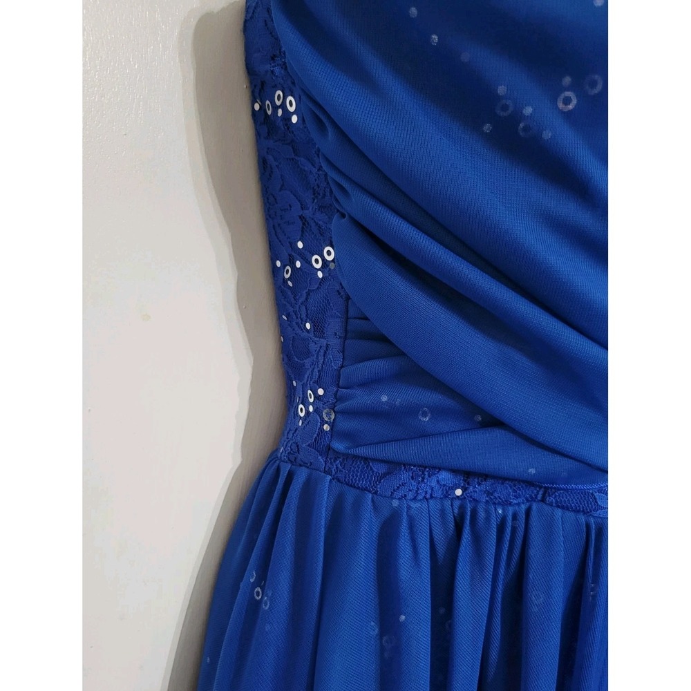City Triangles Blue Embellished Dress Size 7 Prom Whimsical Fairy - Picture 4 of 16